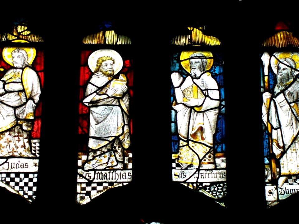 Medieval stained glass, Westham 01