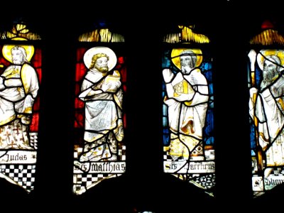 Medieval stained glass, Westham 01