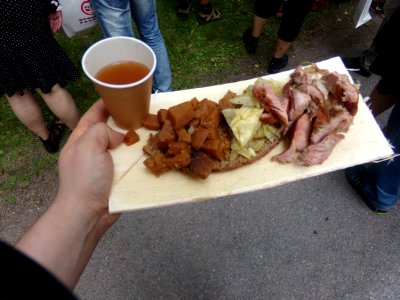 Medieval meal at Medieval themed event in Vantaa