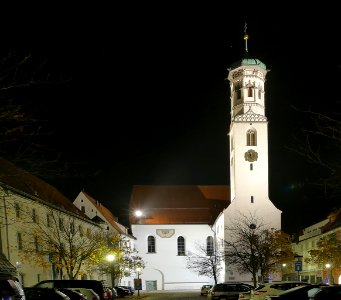 Memmingen Kreuzherrenkirche Nachts 1