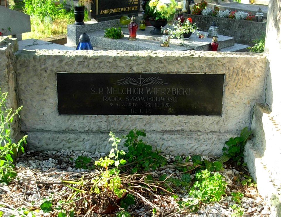Melchior Wierzbicki - nagrobek