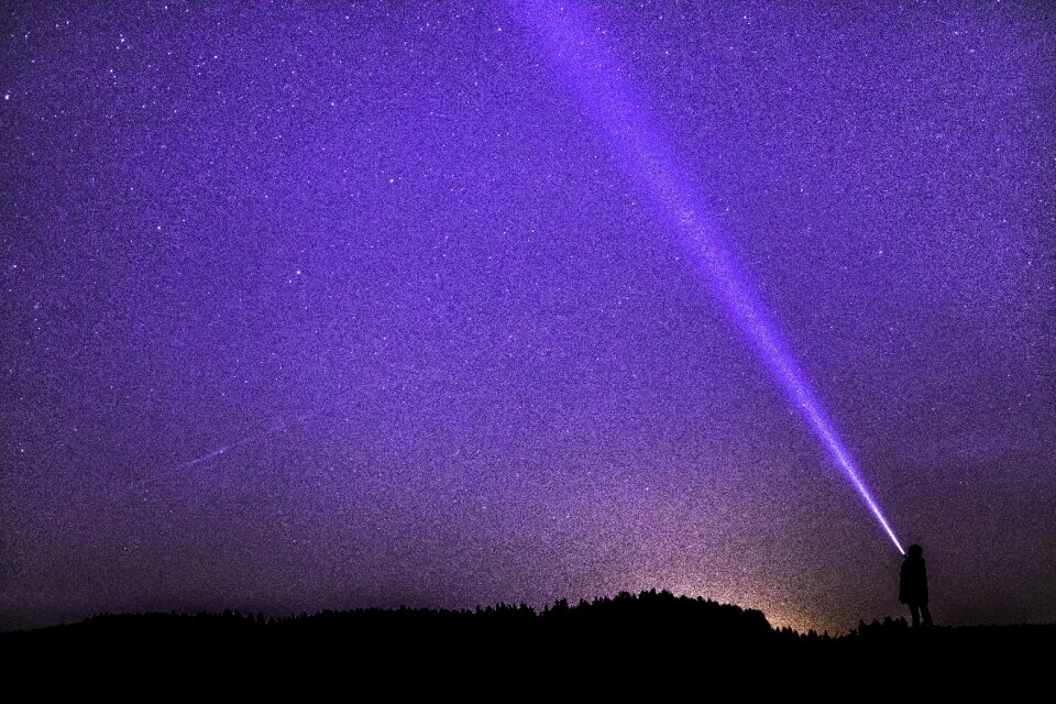 Starry sky night sky star