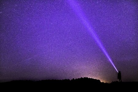 Starry sky night sky star