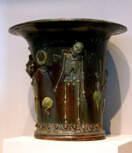 Memento Mori Lead-glazed ceramic Skeletons Berlin Altes Museum 01052018 2