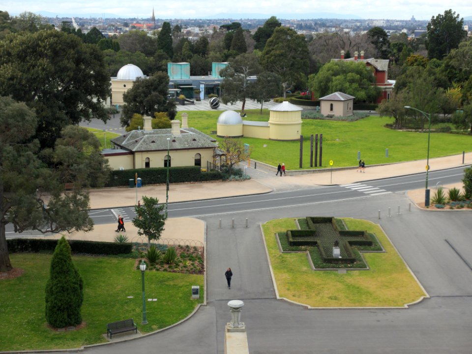 Melbourne Observatory from Shrine of Remembrance 20180726-033