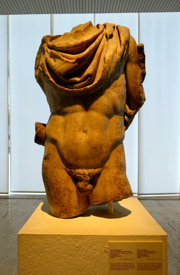 Meleager torso, Roman adaptation of 4th century BC original attributed to Skopas, Smyrna, marble - Cinquantenaire Museum - Brussels, Belgium - DSC08996