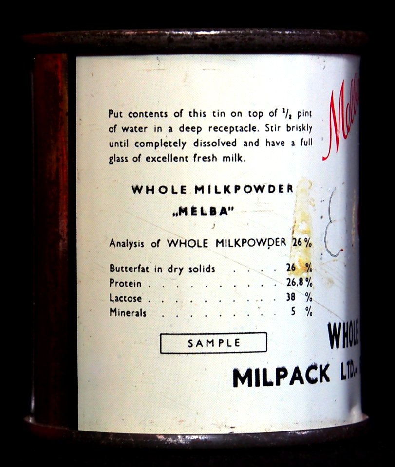 Melba milkpoder sample can, foto4