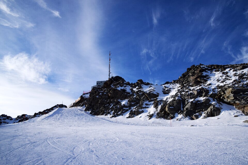 Skiing snow mountains