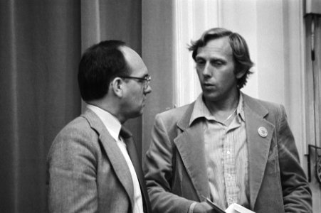 Meindert Leerling (RPF) (links) met Wilbert Willems PSP, Bestanddeelnr 931-6889