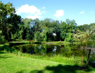 Meisel Ave Park Union County bridge and pond