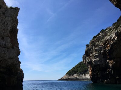 Nature blue landscape