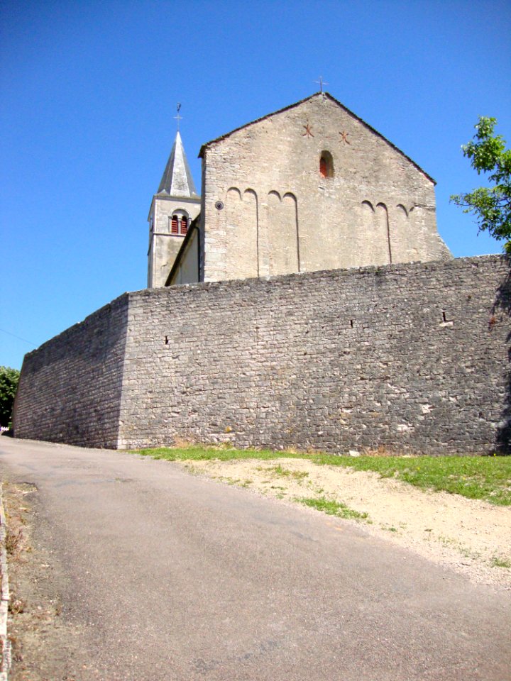 Mellecey (Saône-et-Loire, Fr) chevet de l'église