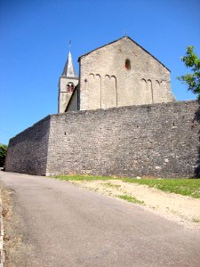 Mellecey (Saône-et-Loire, Fr) chevet de l'église