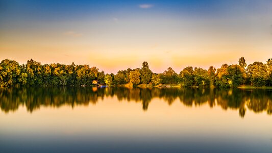 Mirroring reflection bank photo