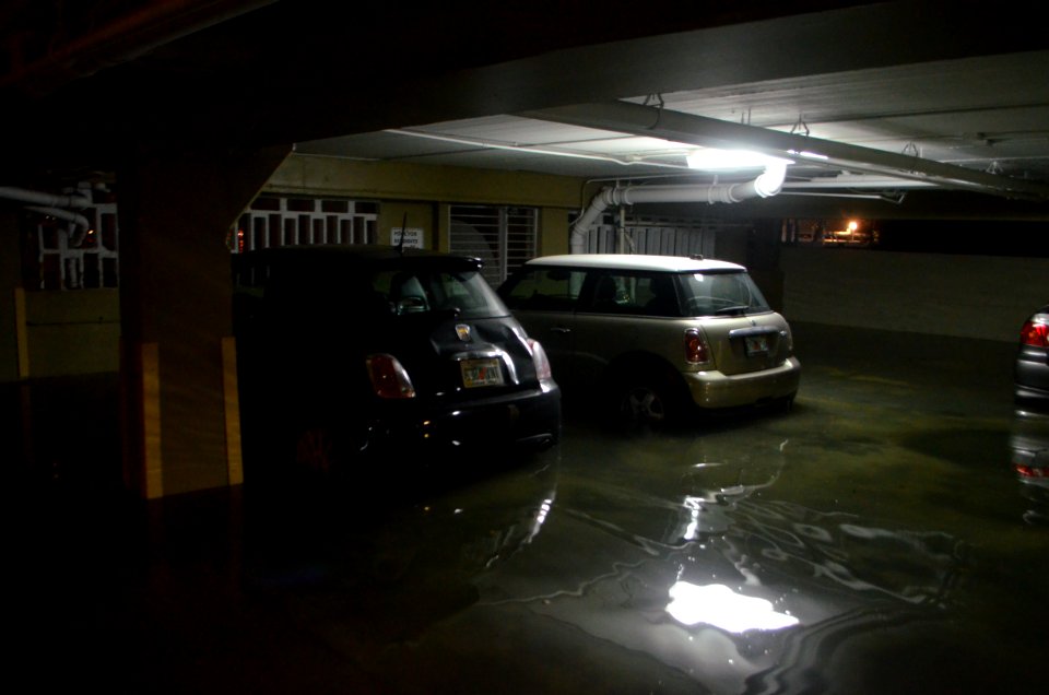Miami Beach massive garage flooding 10