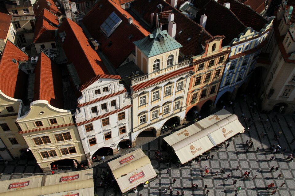 Town tourist aerial
