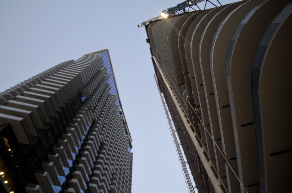 Miami skyscraper canyon 1