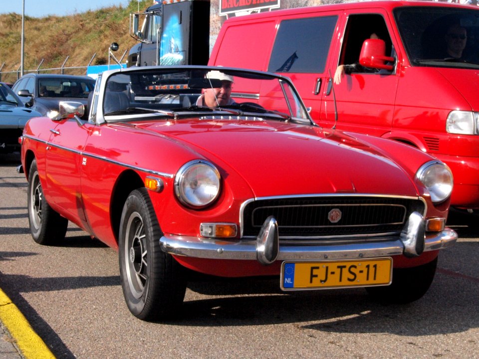 MG B dutch licence registration FJ-TS-11-