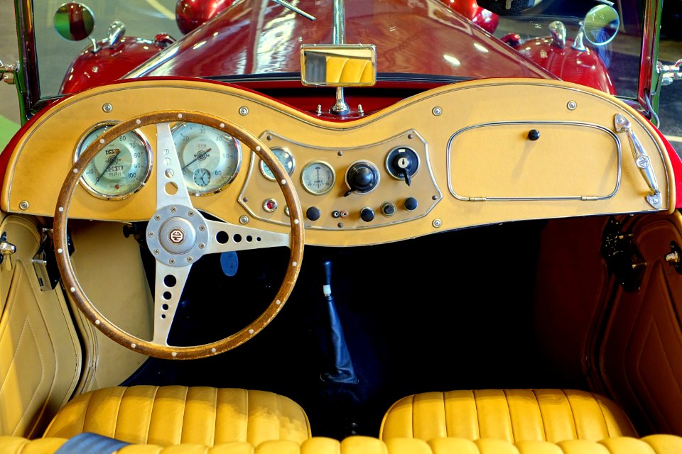MG, red, unidentified - Automobile Driving Museum - El Segundo, CA - DSC01954