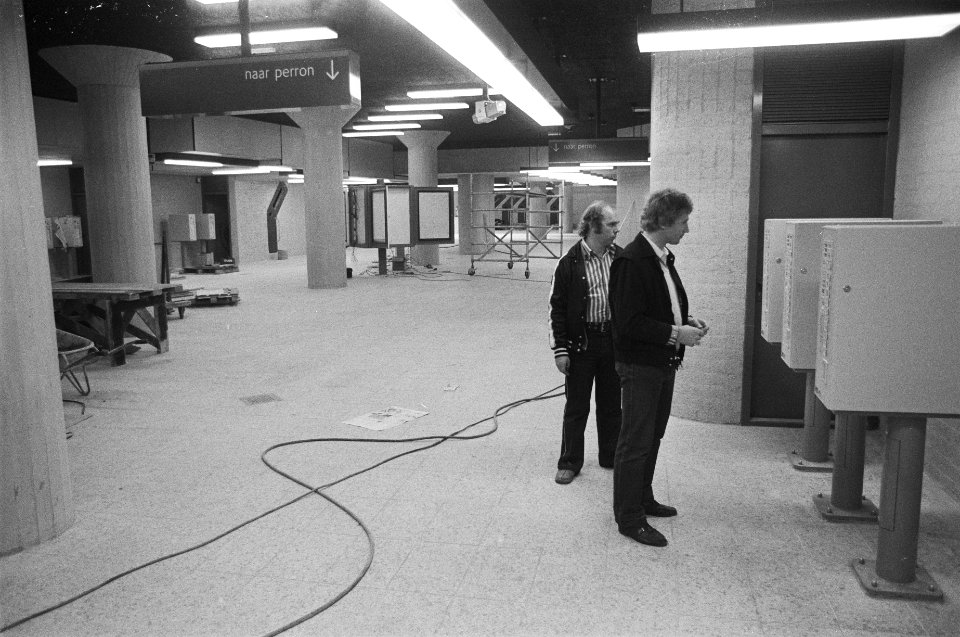 Metrotraject wordt 10 oktober 1980. geopend tussen Weesperplein en Centraal Stat, Bestanddeelnr 931-0565
