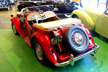 MG, red, unidentified - Automobile Driving Museum - El Segundo, CA - DSC01952