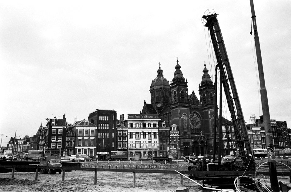 Metrowerkzaamheden bij CS in Amsterdam, Bestanddeelnr 927-6788