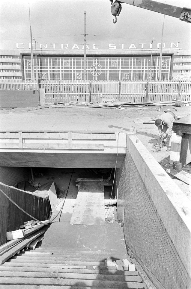 Metrobouw te Rotterdam, bouw metro, Bestanddeelnr 920-1927