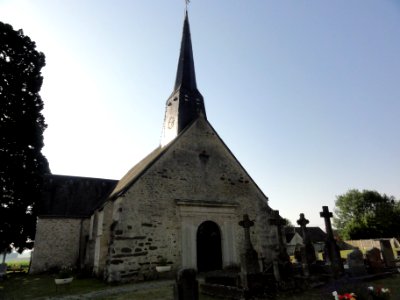 Meurcé (Sarthe) église de l'Assomption extérieur