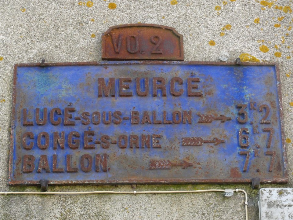 Meurçe (Sarthe) plaque de cocher