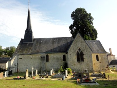Meurçé (Sarthe) église extérieur