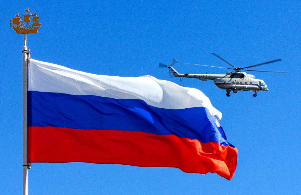 Mi-8 helicopter of Rossiya Special Flight Unit, St. Petersburg, Naval Parade, July 26, 2020
