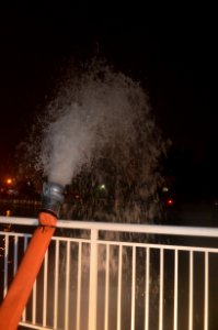 Miami Beach pump tidal flooding with rain at high tide during king tides 16