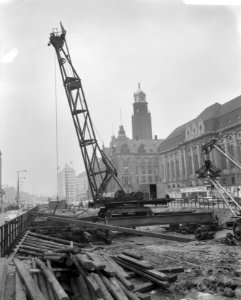 Metrobouw in Rotterdam, Bestanddeelnr 912-0090