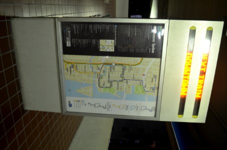Metromover map sign