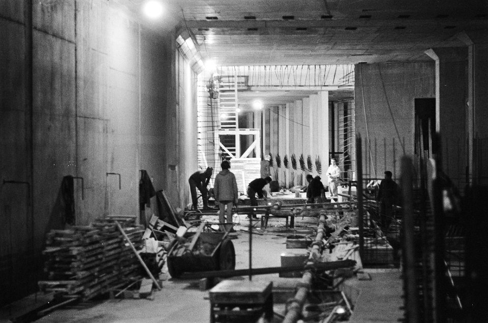 Metrobouw, interieur metrostation Nieuwmarkt, Bestanddeelnr 929-8952