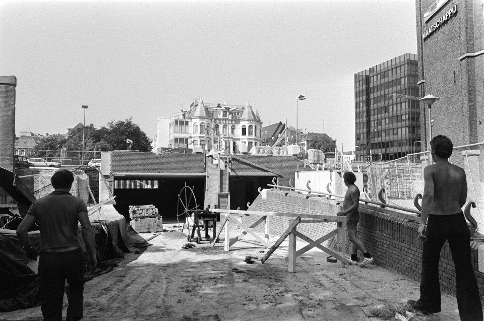 Metro-bouw Amsterdam, ingang station Weesperplein, Bestanddeelnr 928-7244