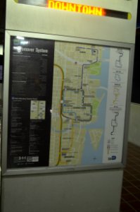 Metromover map sign 2