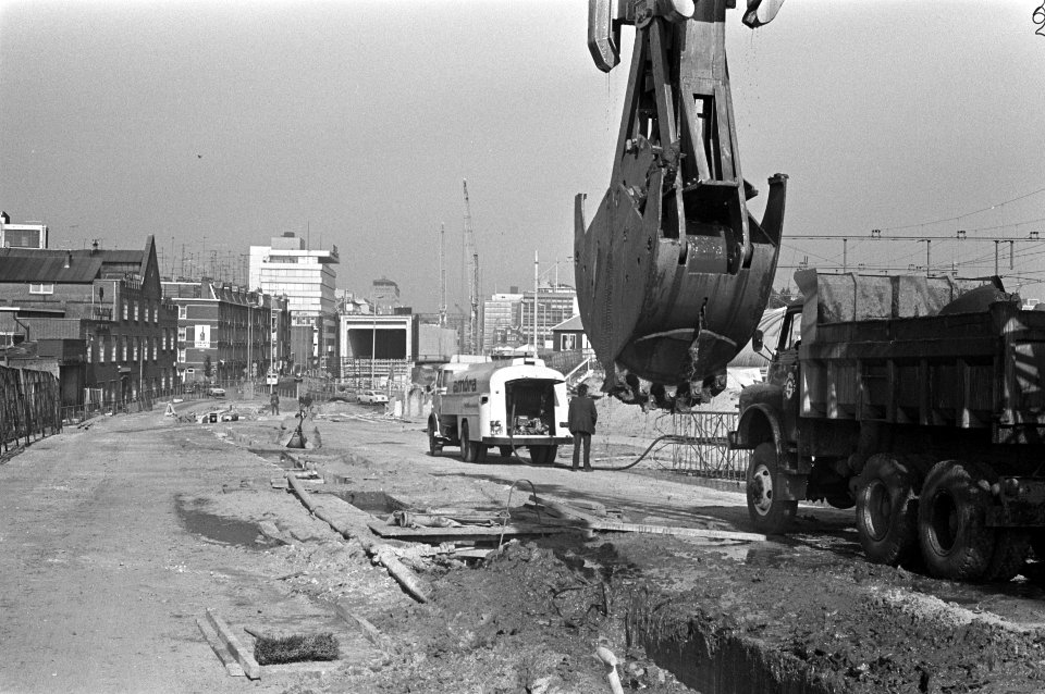 Metrobouw bij Amstelstation, Bestanddeelnr 925-9284