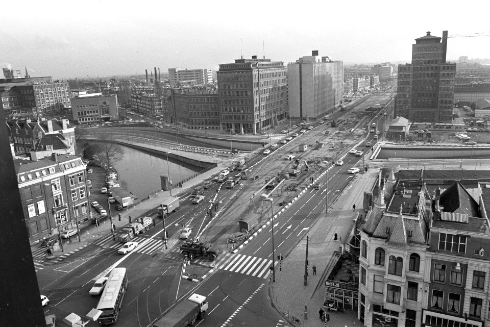 Metrobouw in Wibautstraat, Amsterdam overzicht, Bestanddeelnr 924-2720