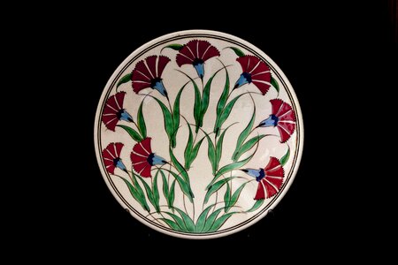 Plate ceramic turkey
