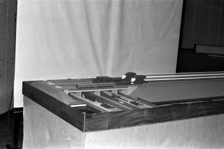 Metromaquettes bij Publieke Werken Amsterdam, station Duivendrecht, Bestanddeelnr 924-9665