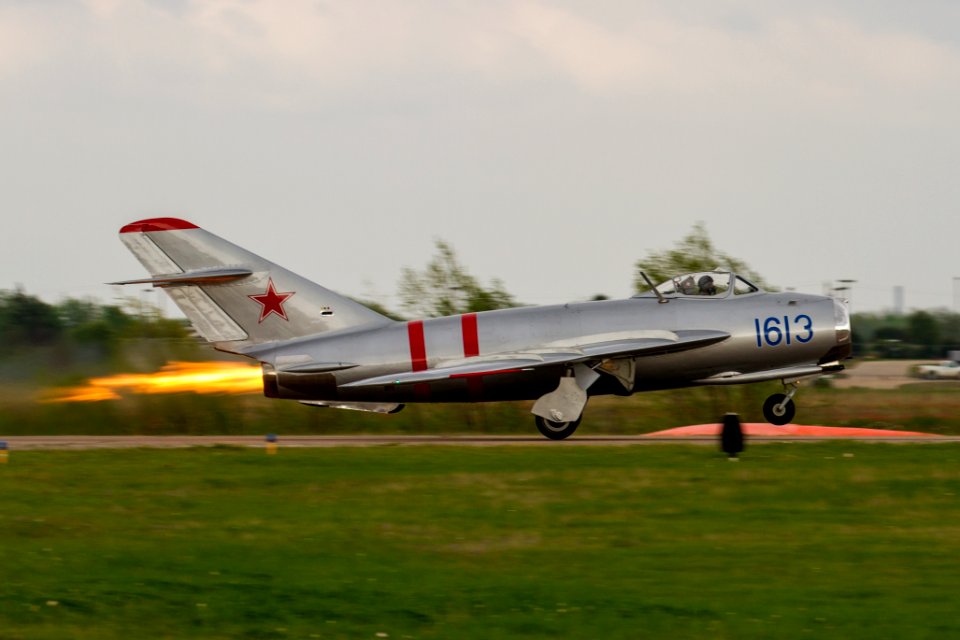 MiG-17 Take to the Skies Airfest Durant, Oklahoma Takeoff