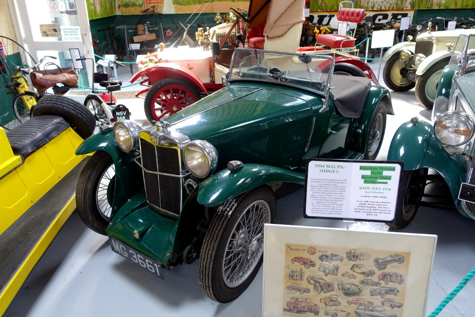 MG PA Midget 1934 - Bentley Wildfowl and Motor Museum - Halland, East Sussex, England - DSC05797