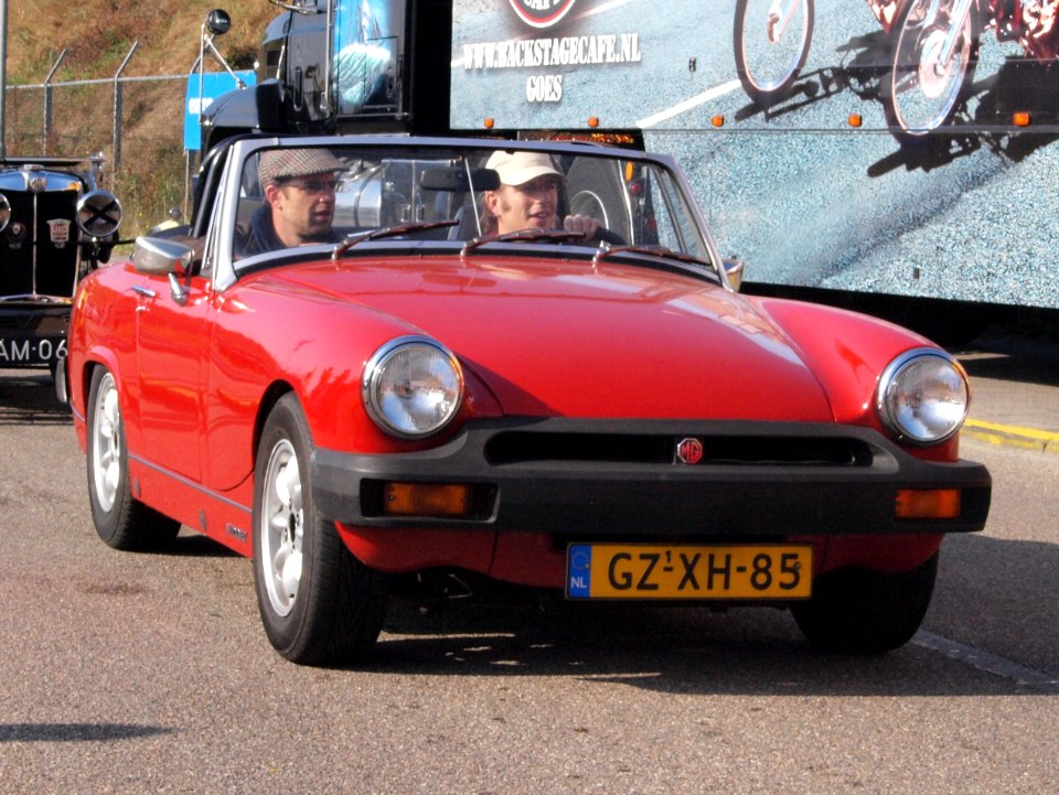 MG MIDGET dutch licence registration GZ-XH-85-