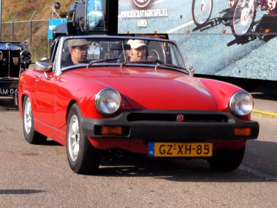 MG MIDGET dutch licence registration GZ-XH-85-
