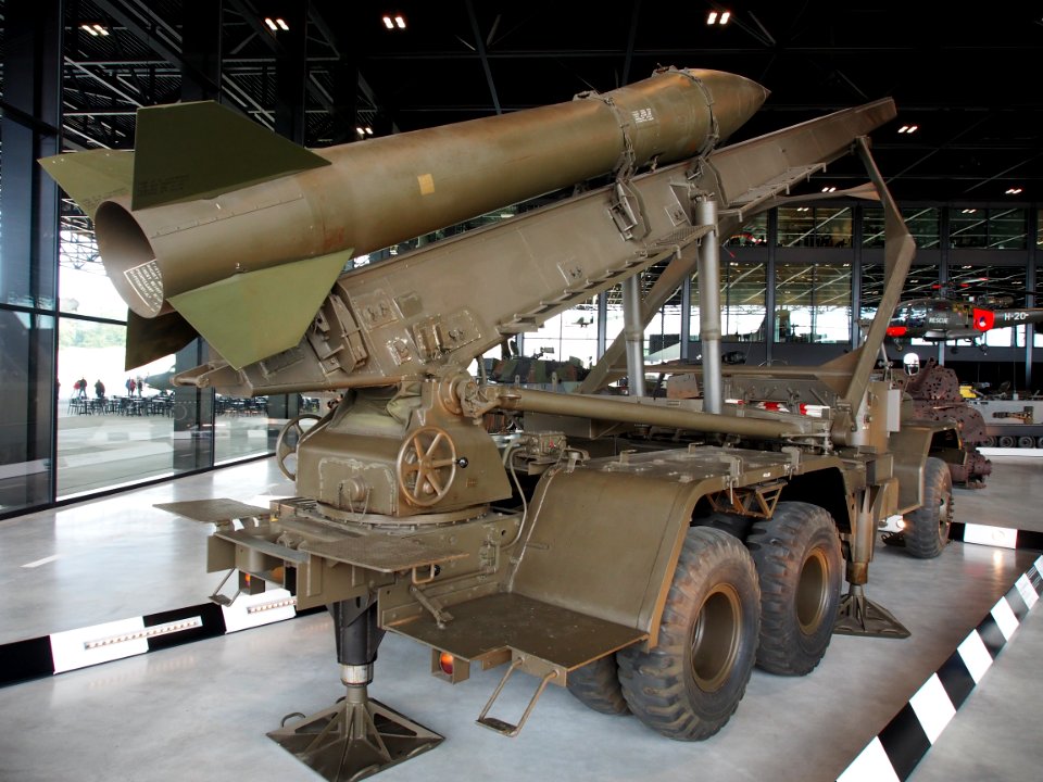 MGR-1 Honest John rocket on M139D launching truck pic1
