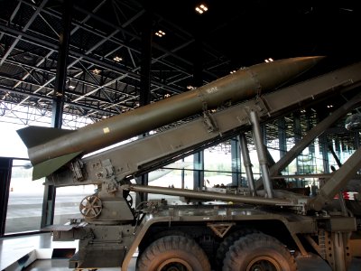 MGR-1 Honest John rocket on M139D launching truck pic2
