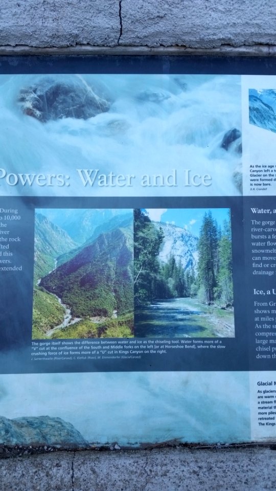 Middle of informative sign