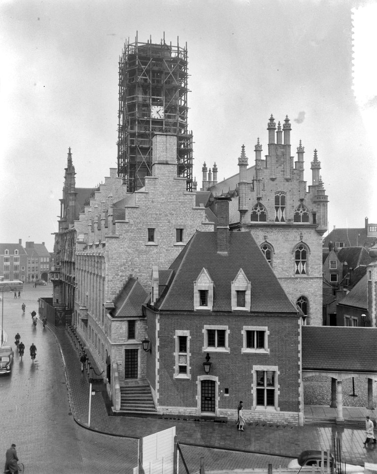 Middelburg. Restauratie van het abdijcomplex en de toren van de abdijkerk na de , Bestanddeelnr 905-3358