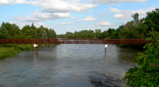 Middle Loup footbridge, Nebraska NF, from US 1